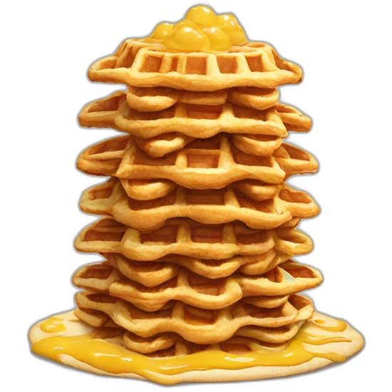 mountain of waffles emoji
