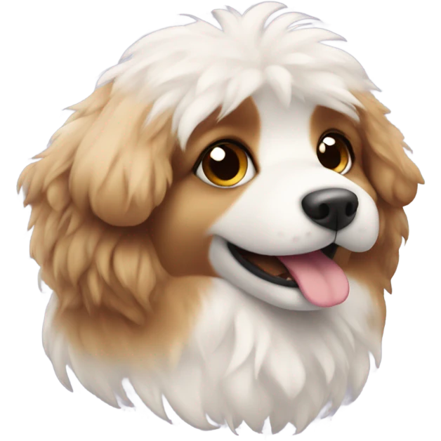 Cute fluffy doggie emoji