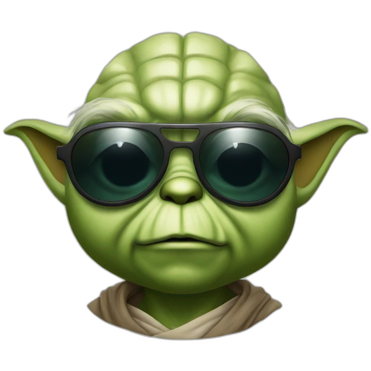 yoda with sunglasses emoji
