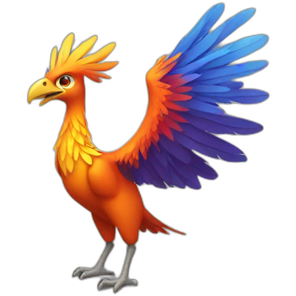 Phoenix Bird Full Body emoji