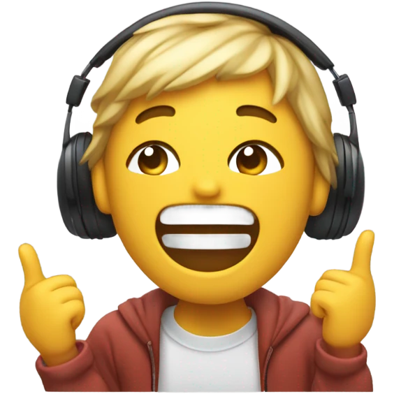 Music fan emoji