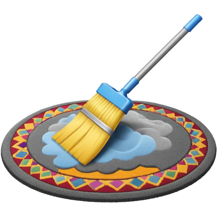 sweeping stuff under the carpet emoji