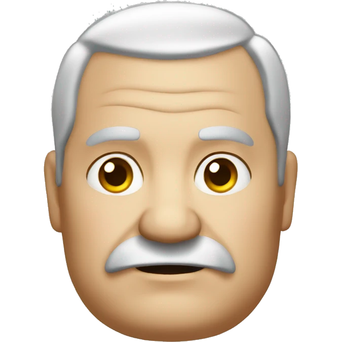 Fat old man with a receding hairline  emoji