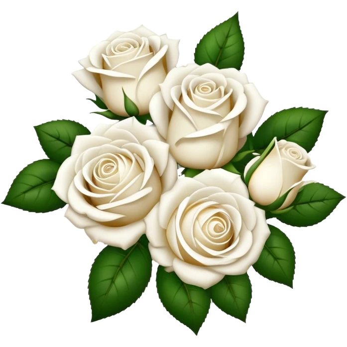 White roses  emoji