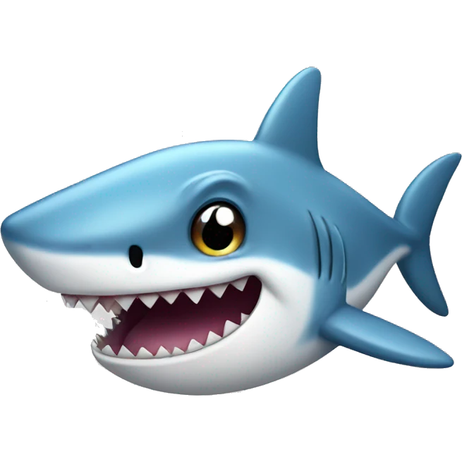 Cute shark  emoji