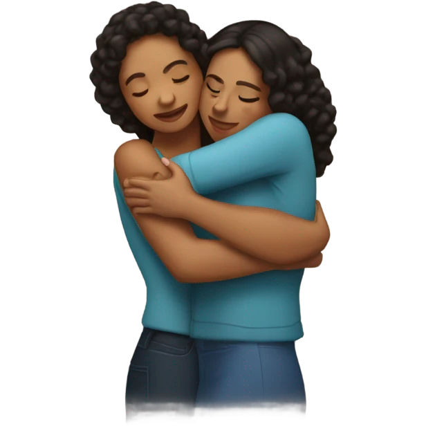 puerto rican woman giving a hug emoji