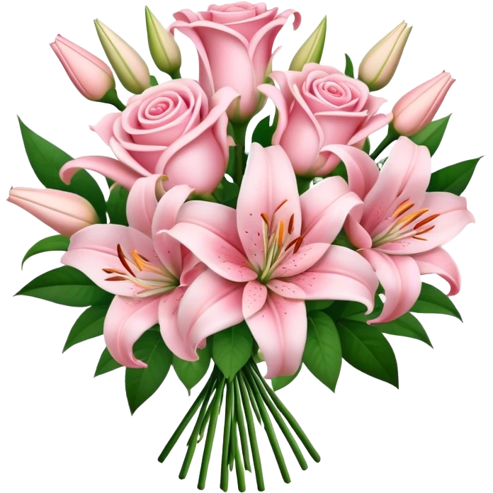 light pink flower bouquet  emoji