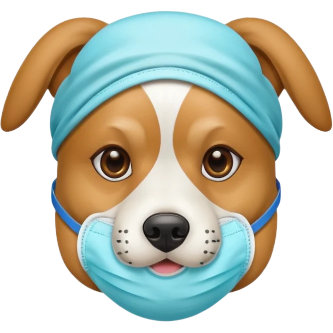 dog Wearing Medical Mask emoji