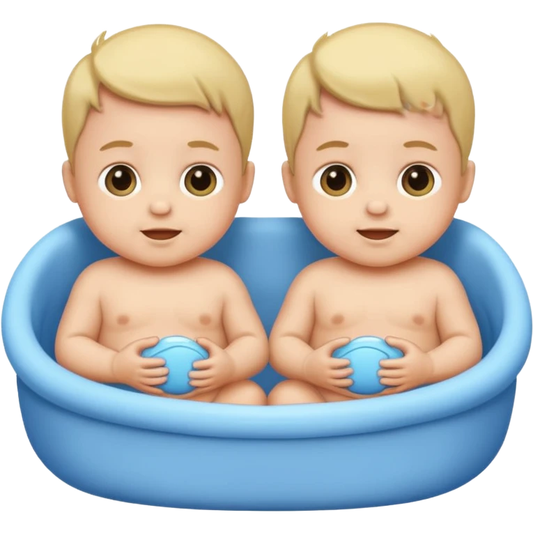 Twin baby boys emoji