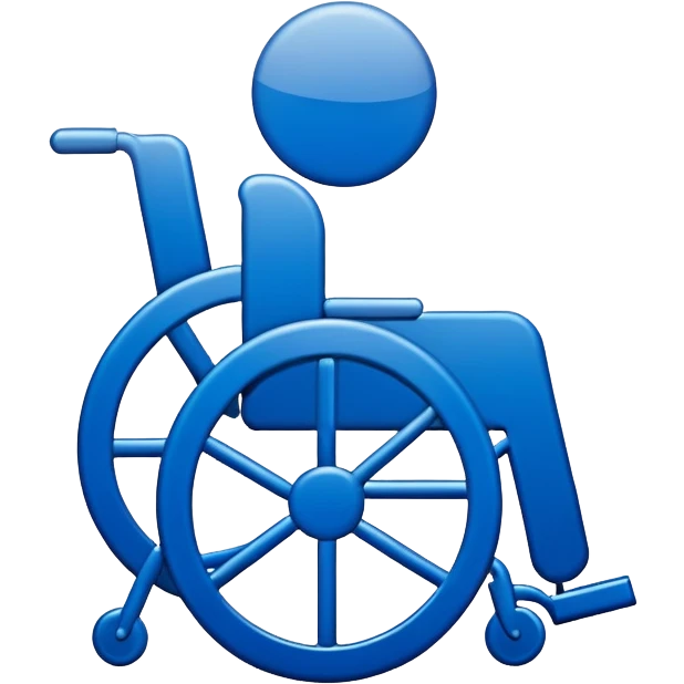 disabled access sign with interdiction mark emoji