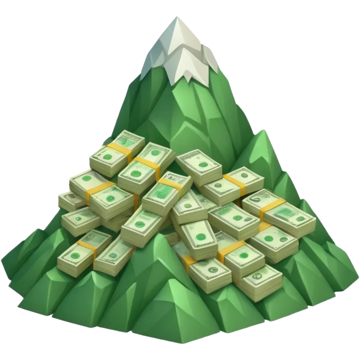 
MOUNTAIN OF BANKNOTES emoji