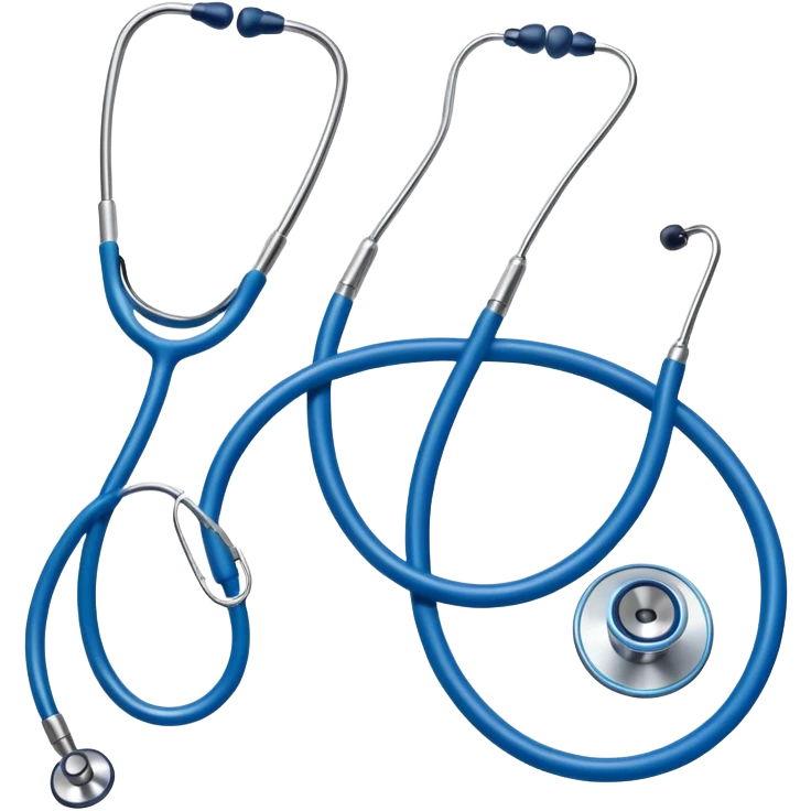 Blue stethoscope  emoji