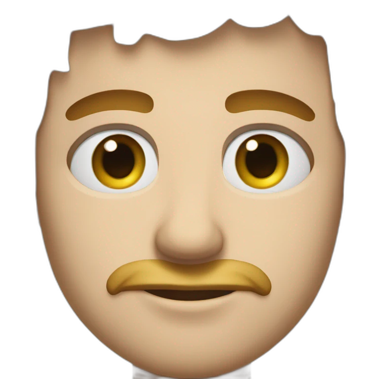Main geante avec des yeux emoji