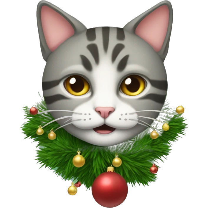 Katze unterm Weihnachtsbaum  emoji