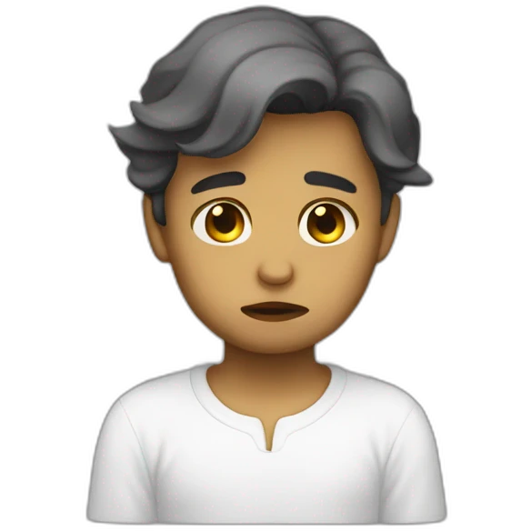 Sad angel emoji