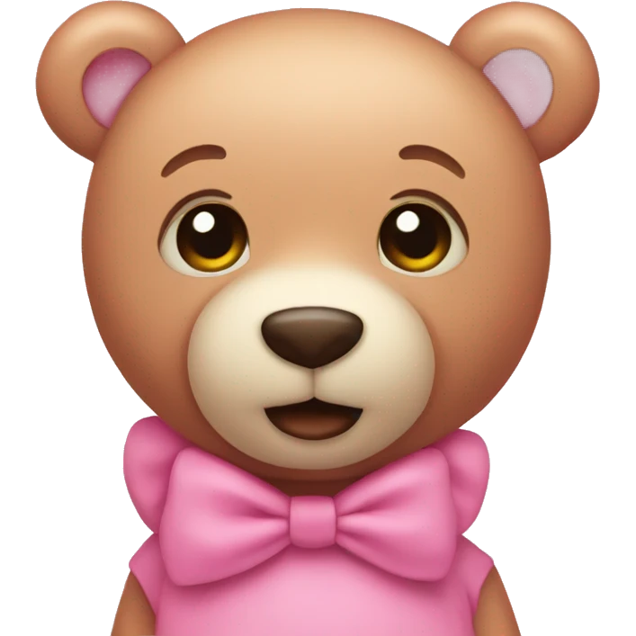 pink teddybear cute emoji