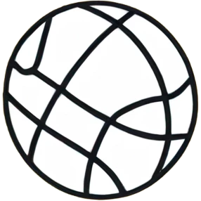 a drawing of a ball in the floor of a school emoji