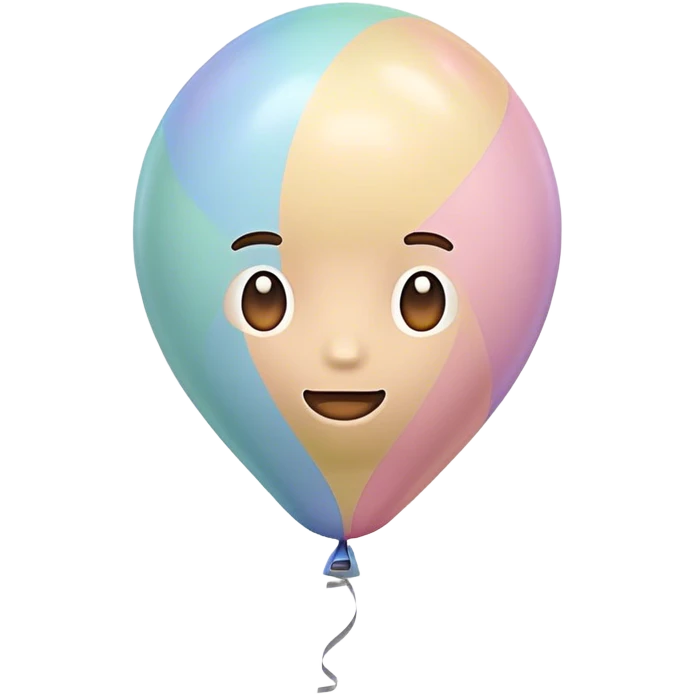 children's pastel balloon emoji