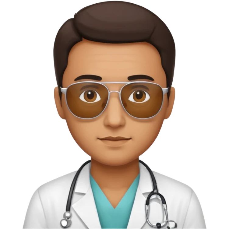 doctor with sunglasses emoji