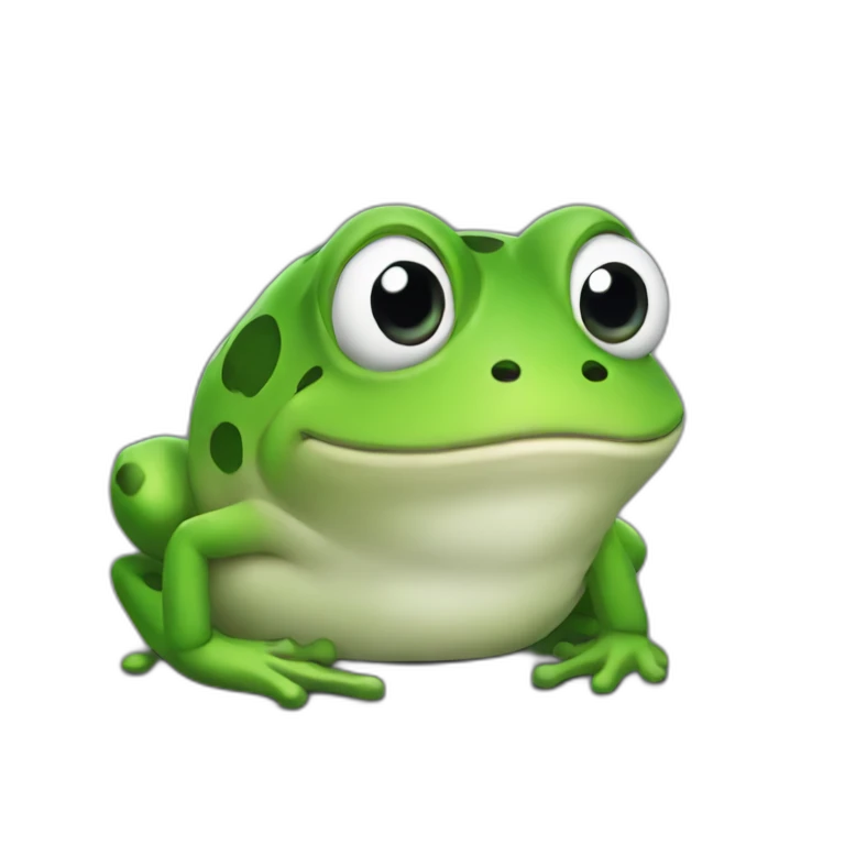 Chat sur grenouille emoji