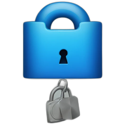 Blue lock emoji