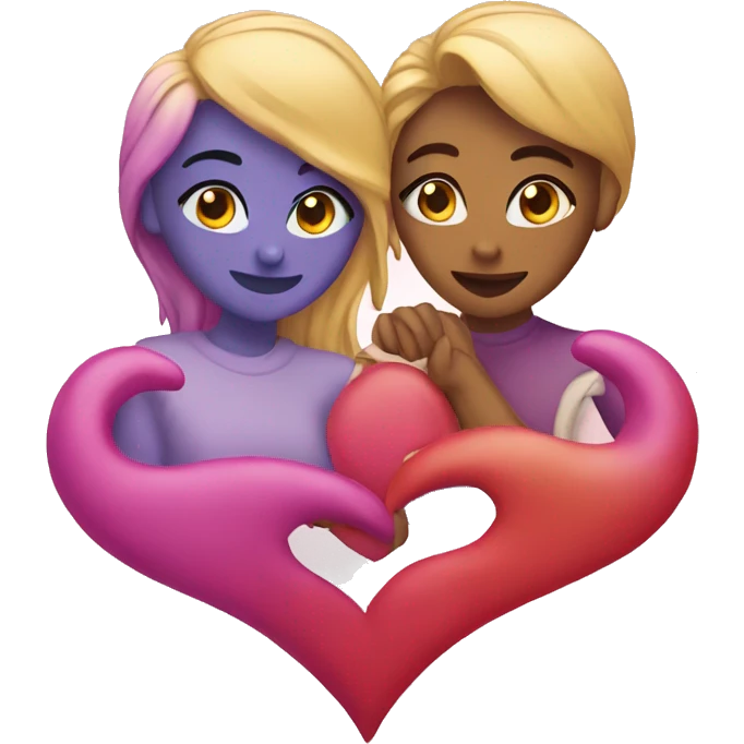 lesbian heart  emoji