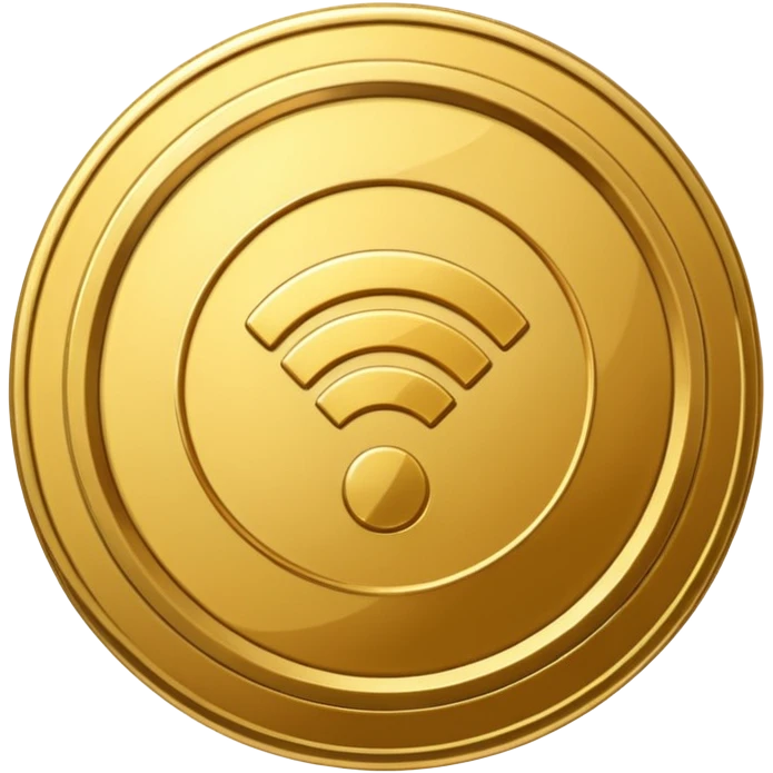 wifi money coin  emoji