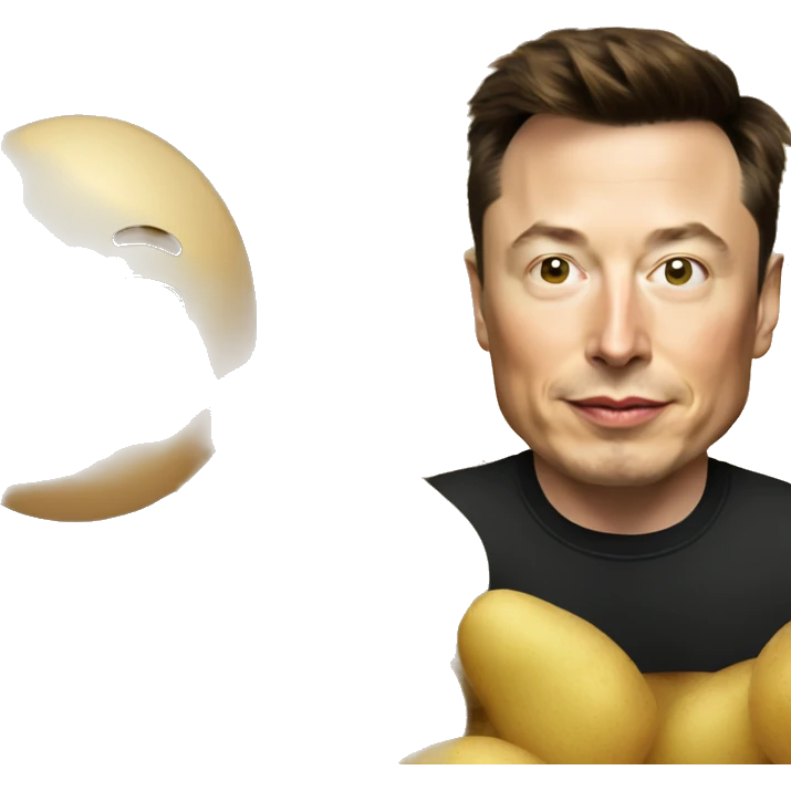 elon musk and potato emoji