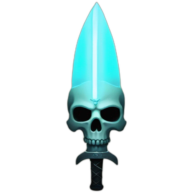 sword glows skull emoji
