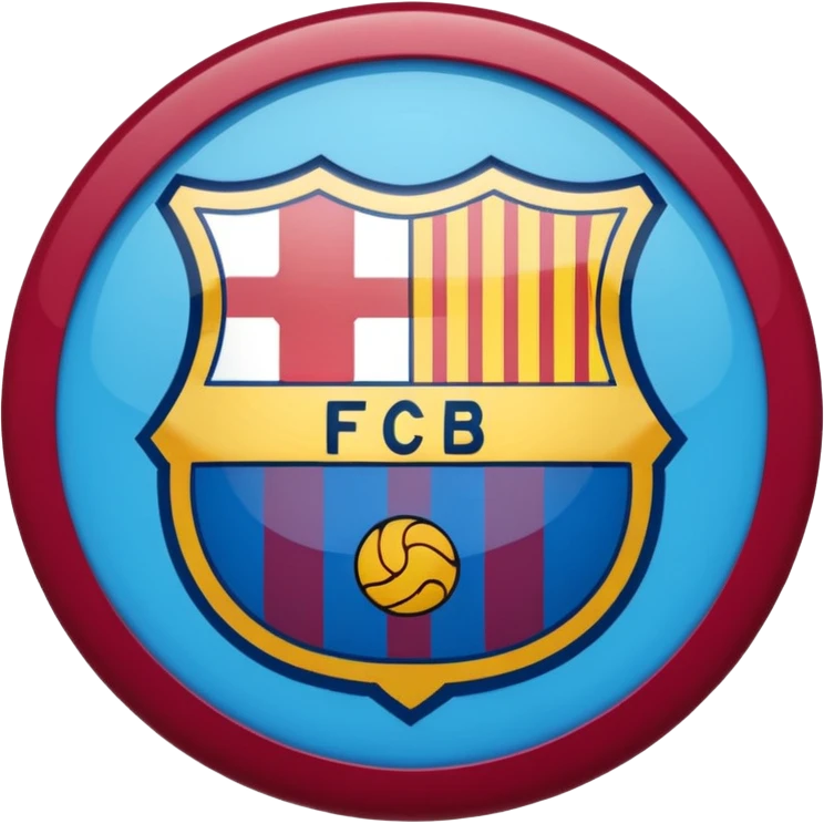 Fc Barcelona logo imoji emoji