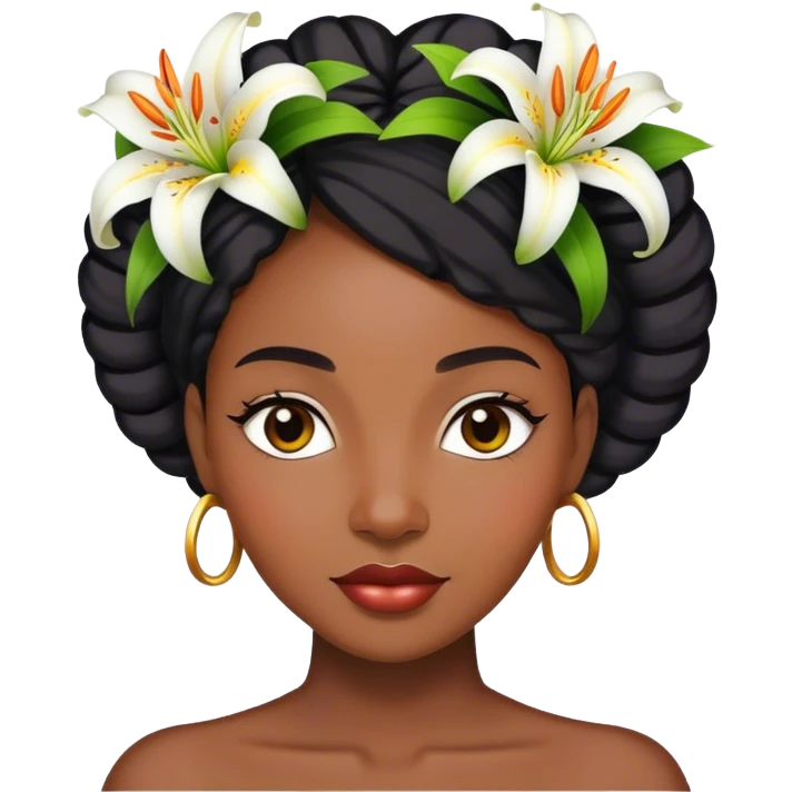 black Lily emoji