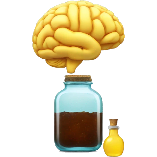 brain in bottle  emoji