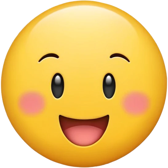 Yellow circle emoji smiley face with big butt emoji
