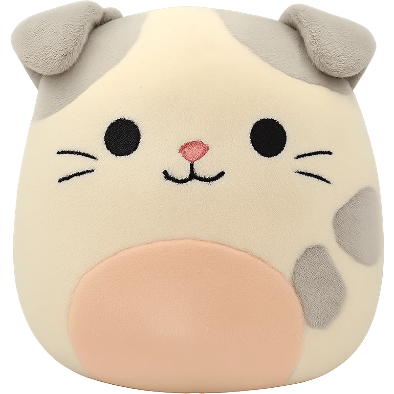 Squishmallow scottish fold kitten emoji
