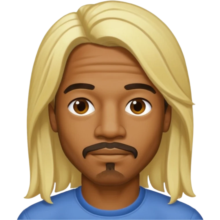 Andre 3000 with long blonde hair emoji