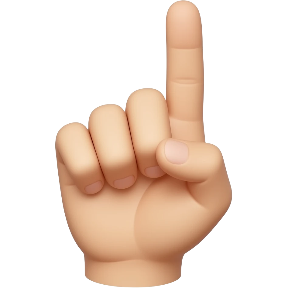 hand raising the little finger emoji