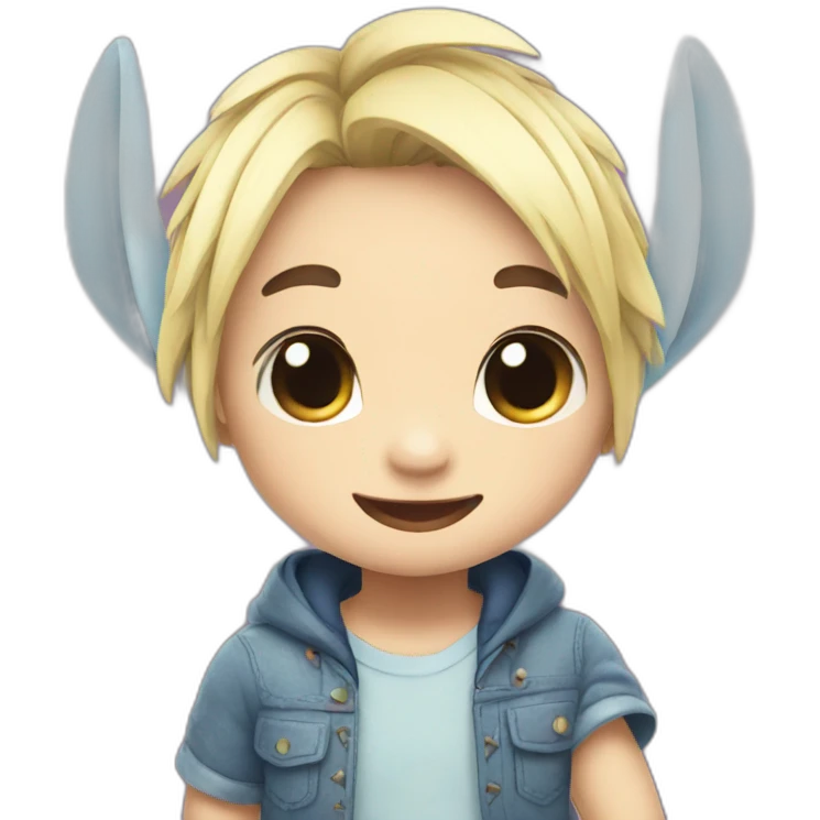 Stitch kawaii emoji