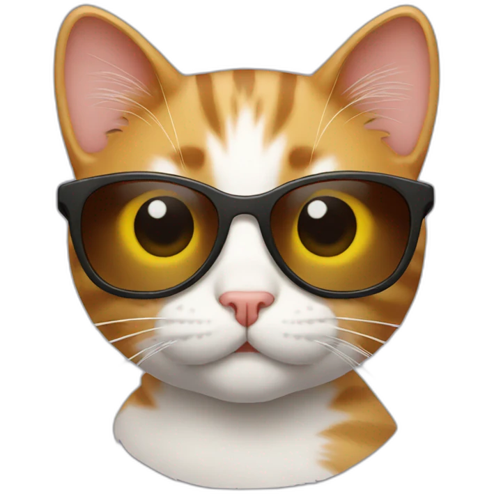 Cat with sunglasses emoji
