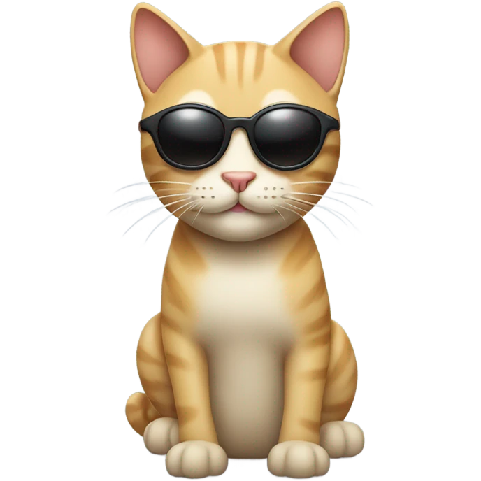 smirk cat emoji fused with cool emoji emoji