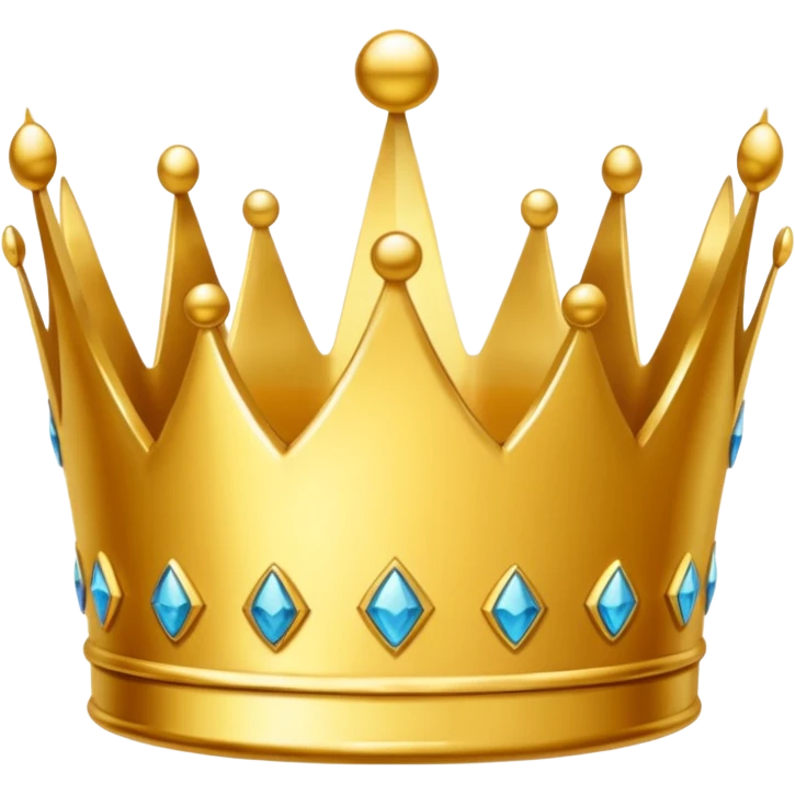 create a crown cartoony without details or anything make it tiny as a real emoji emoji