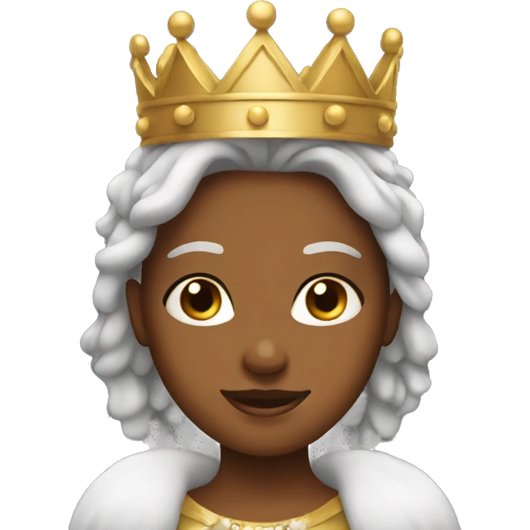 Girl wearing a crown  emoji