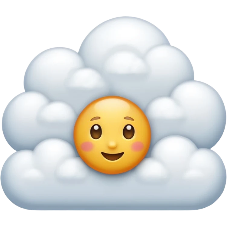 nuage ensoleillé emoji