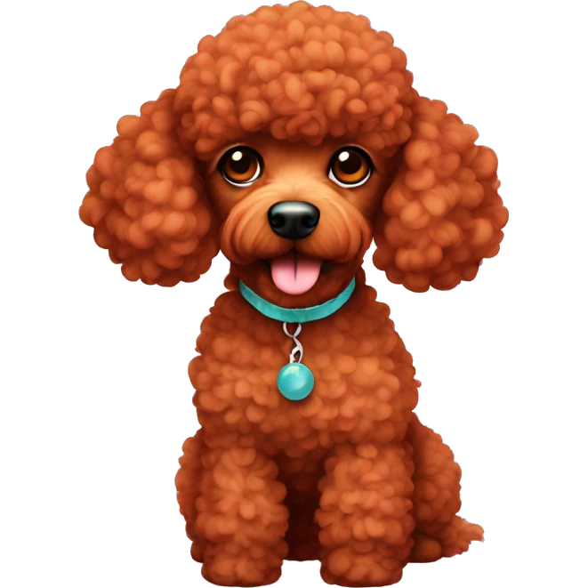 Party red poodle  emoji