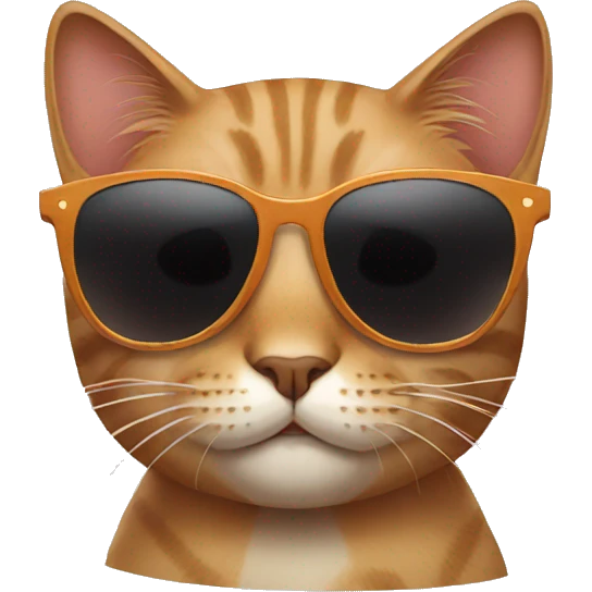 Cat with sunglasses emoji