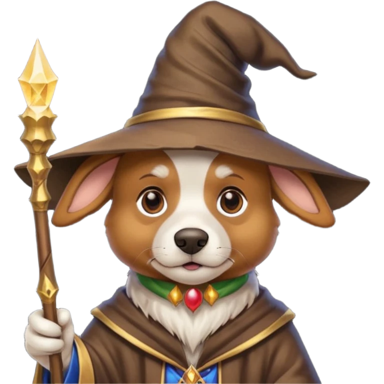 Dog wizard emoji