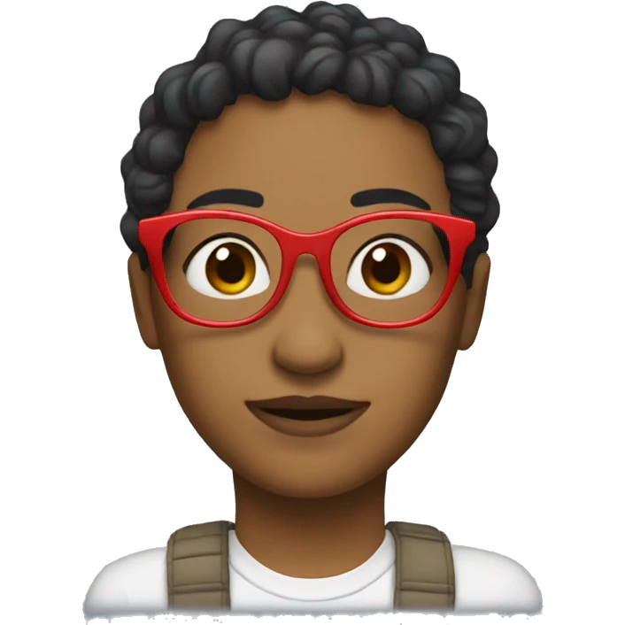 remove her red glasses emoji