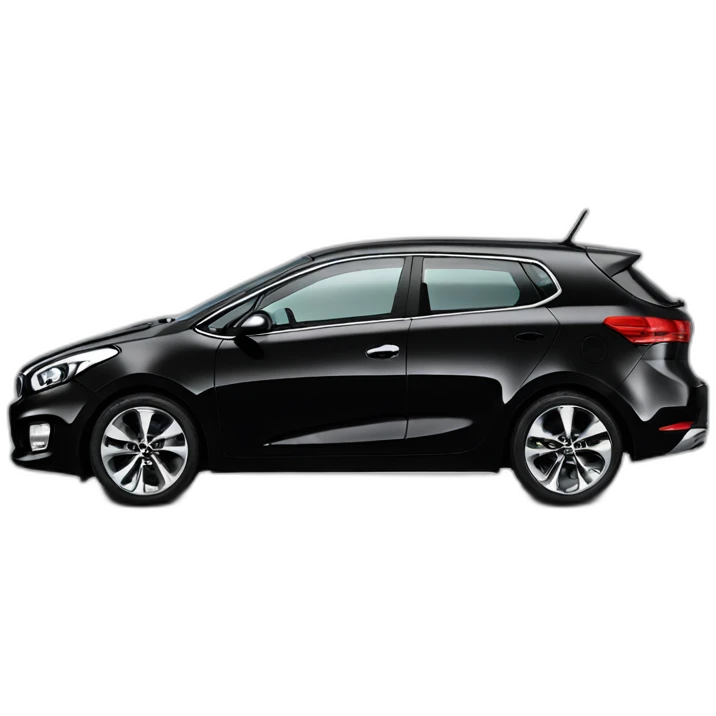 Right front side view kia ceed 2013 black emoji