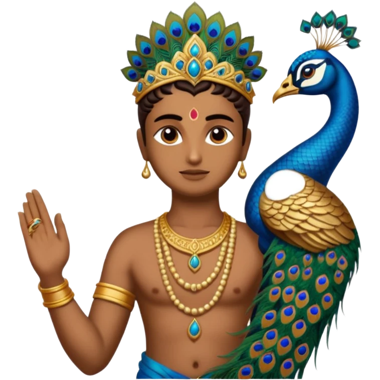 Murugan vel and peocock at back vel also with  emoji