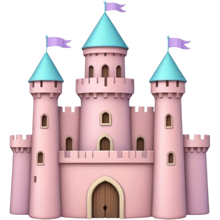 fortress in pastel colors emoji