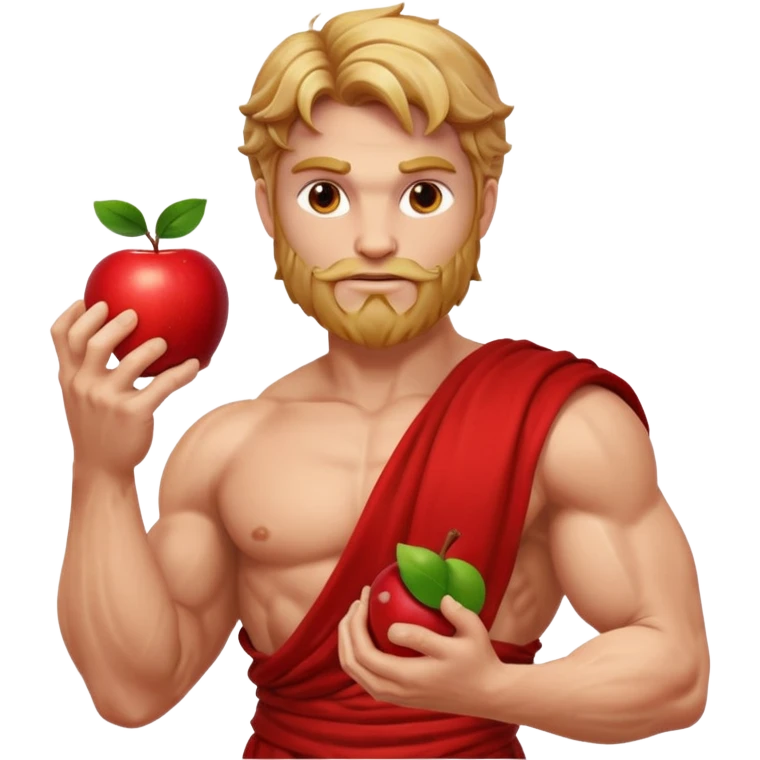 greece god with an apple emoji